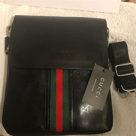 used gucci shoulder bag mens|Gucci side bag men price.